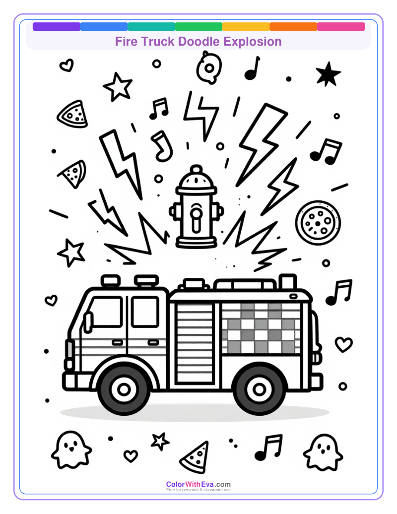 Fire Truck Doodle Explosion thumbnail