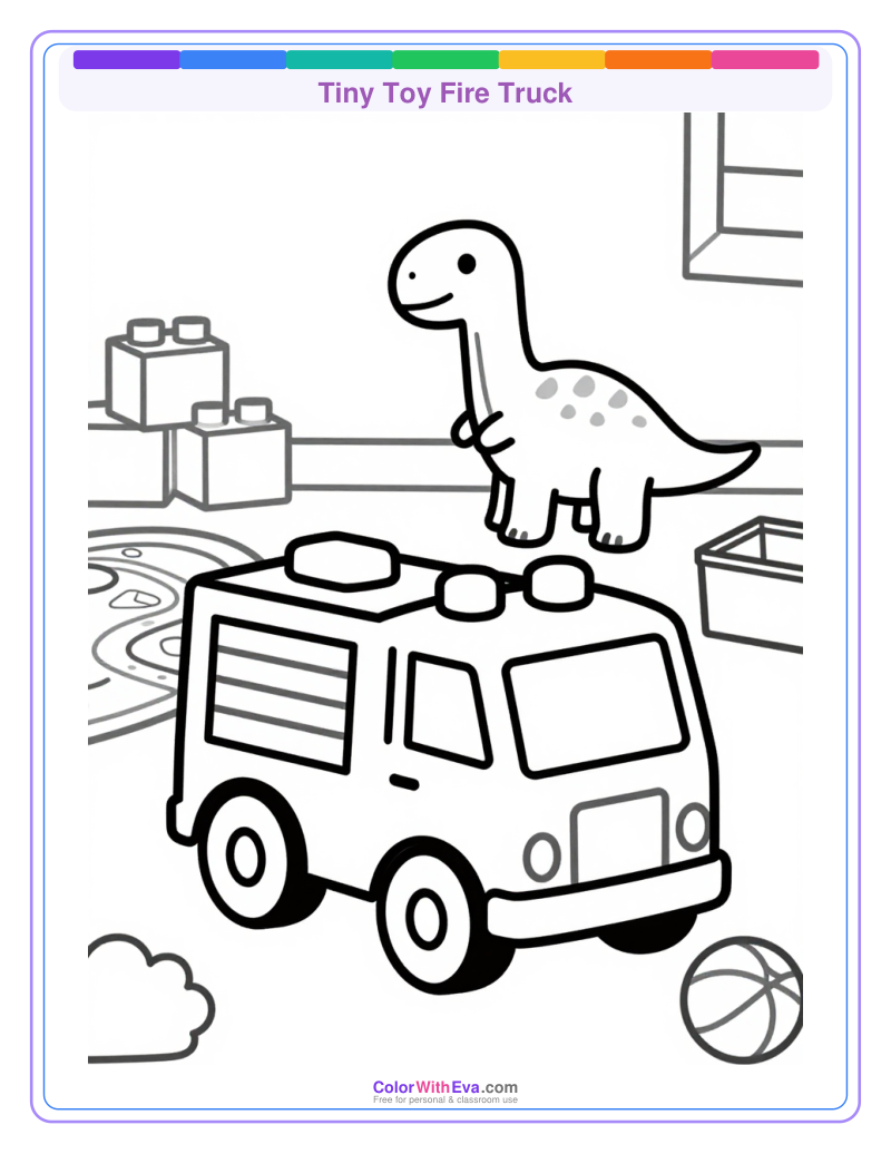 Tiny Toy Fire Truck preview