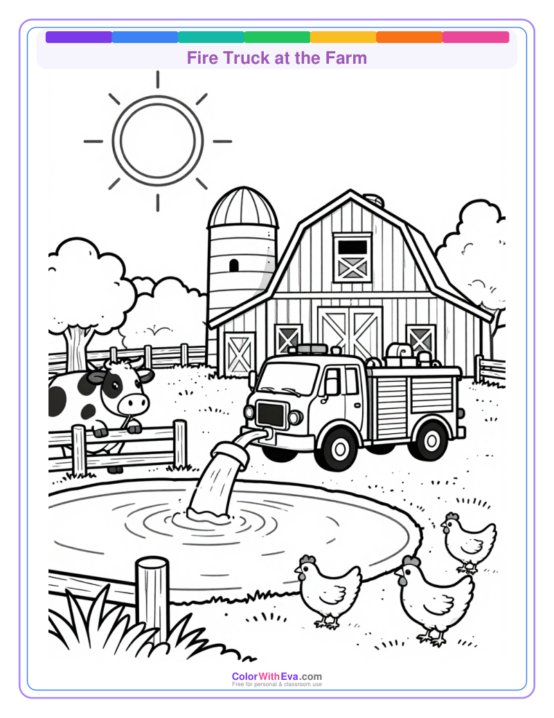 Fire Truck at the Farm preview