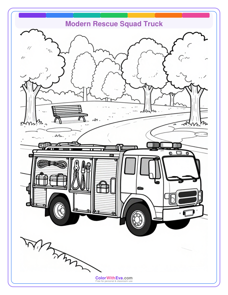 Modern Rescue Squad Truck preview