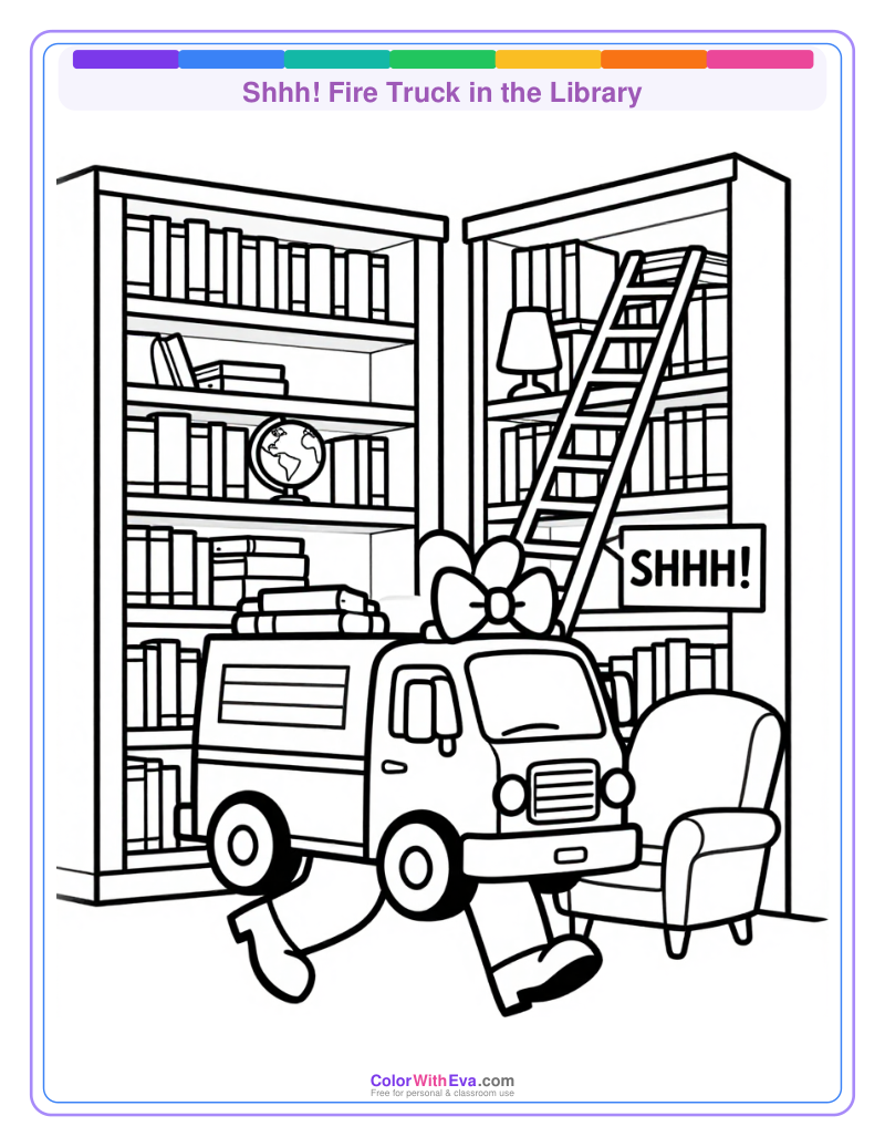 Shhh! Fire Truck in the Library preview