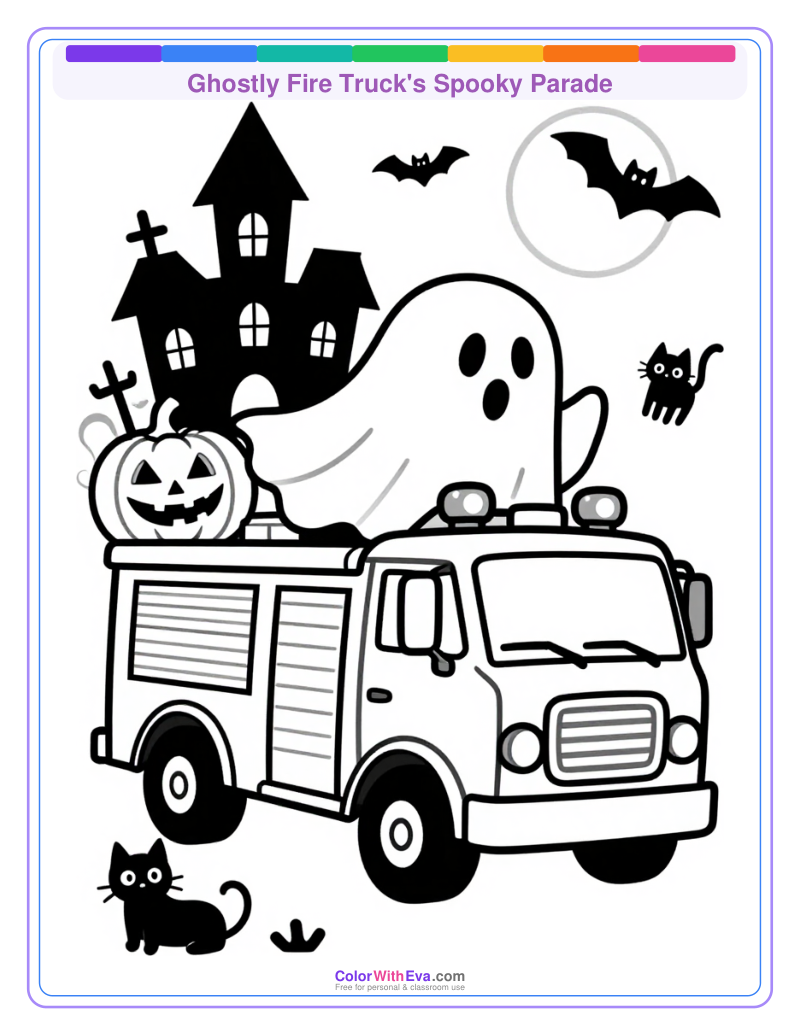 Ghostly Fire Truck's Spooky Parade thumbnail
