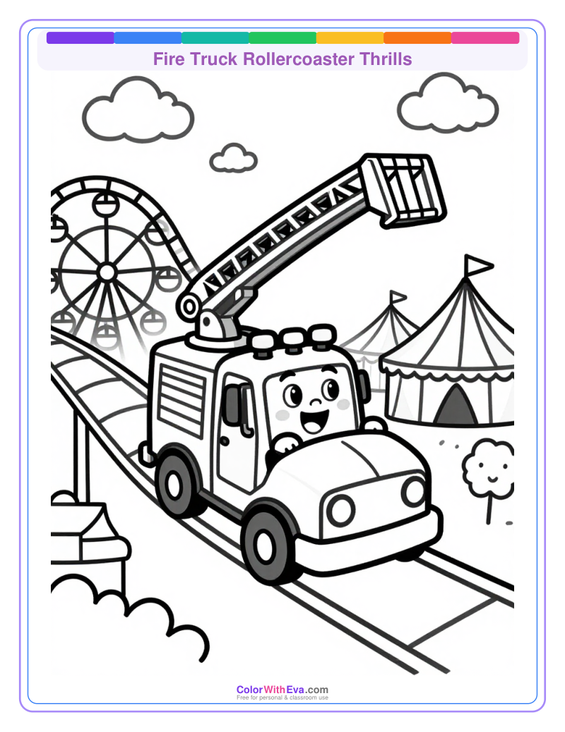 Fire Truck Rollercoaster Thrills thumbnail