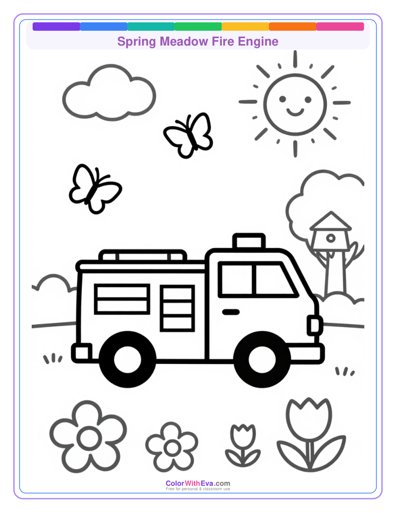 Spring Meadow Fire Engine preview