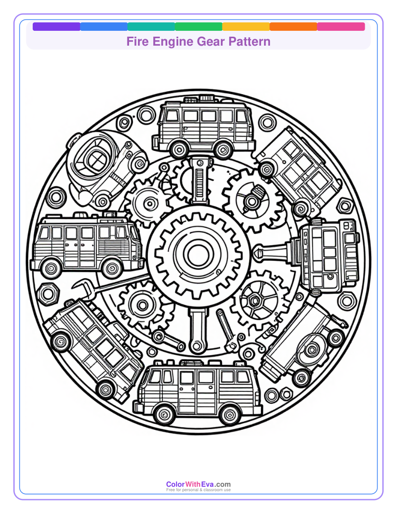 Fire Engine Gear Pattern thumbnail