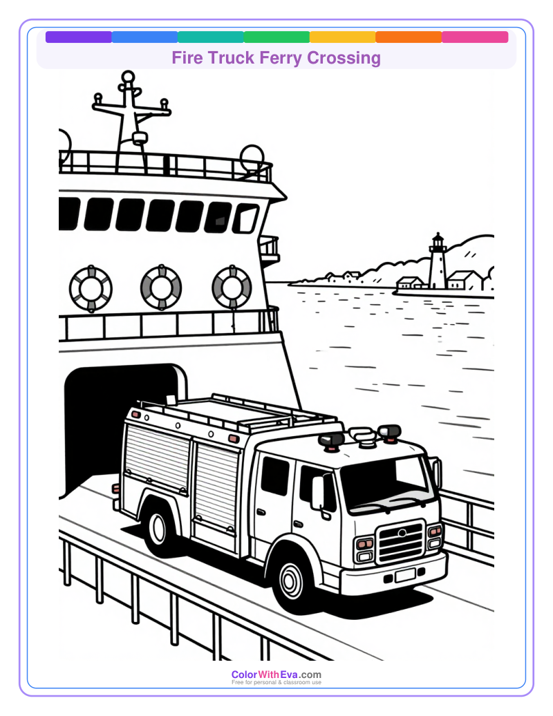 Fire Truck Ferry Crossing preview