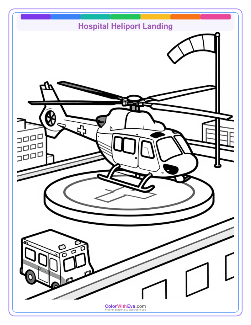 Hospital Heliport Landing preview