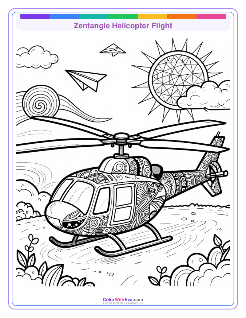 Zentangle Helicopter Flight thumbnail