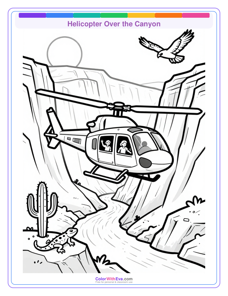 Helicopter Over the Canyon preview