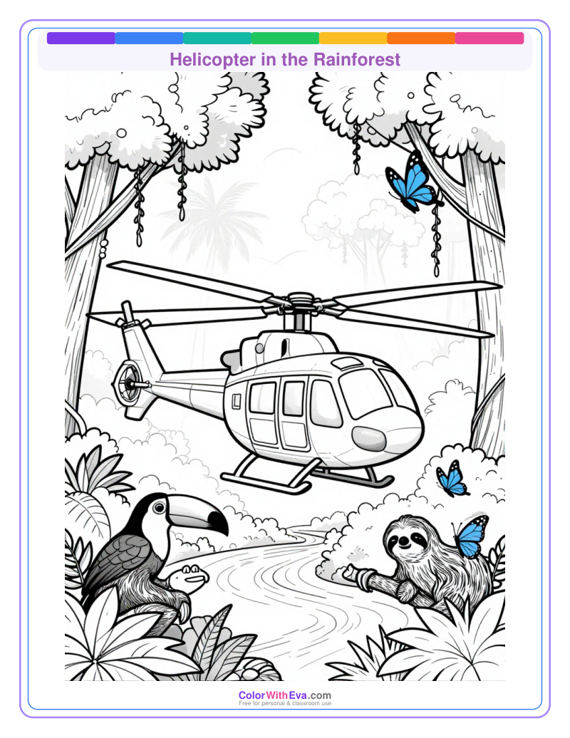 Helicopter in the Rainforest preview