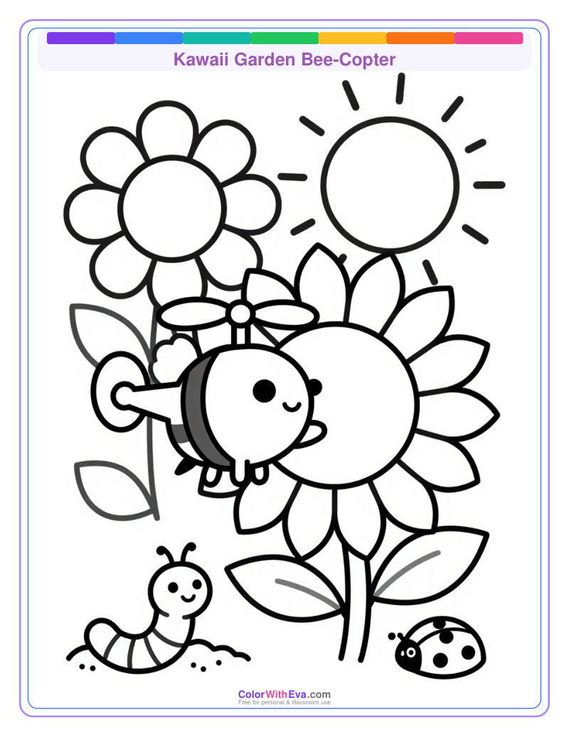 Kawaii Garden Bee-Copter preview