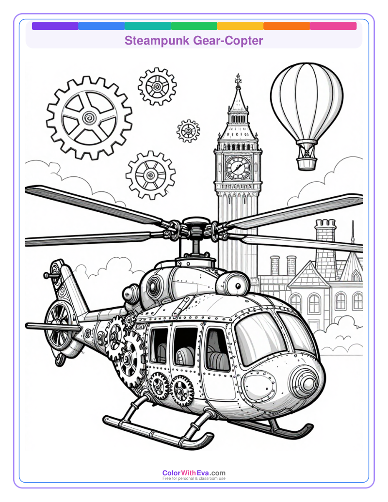 Steampunk Gear-Copter preview