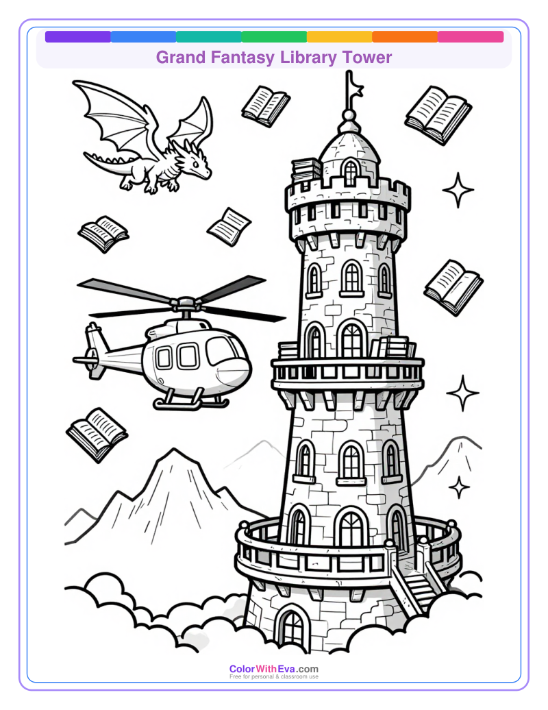 Grand Fantasy Library Tower preview