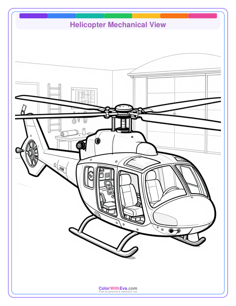 Helicopter Mechanical View preview