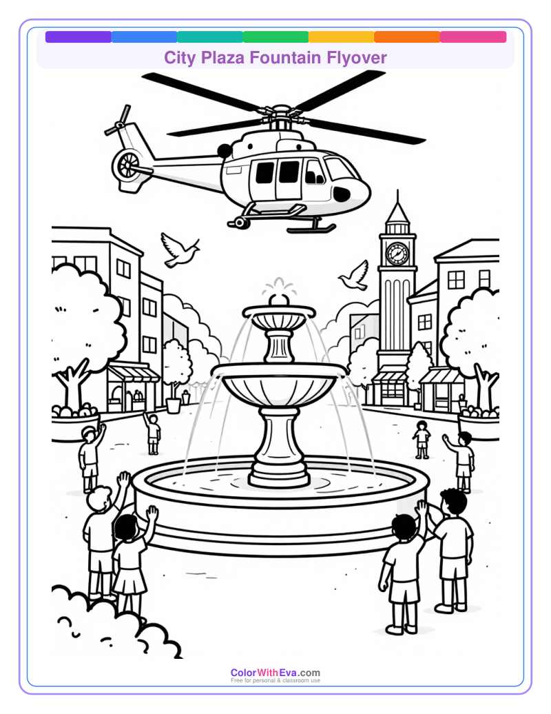 City Plaza Fountain Flyover preview