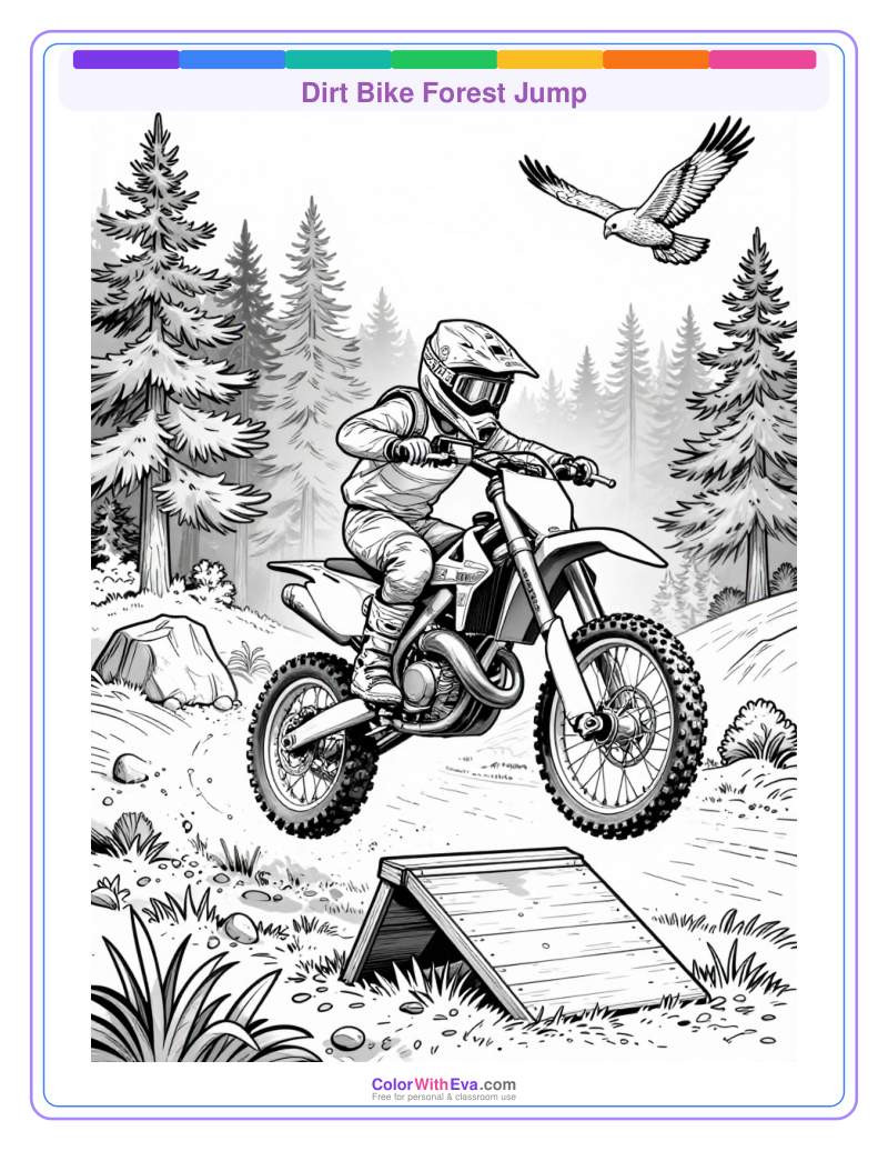 Dirt Bike Forest Jump preview