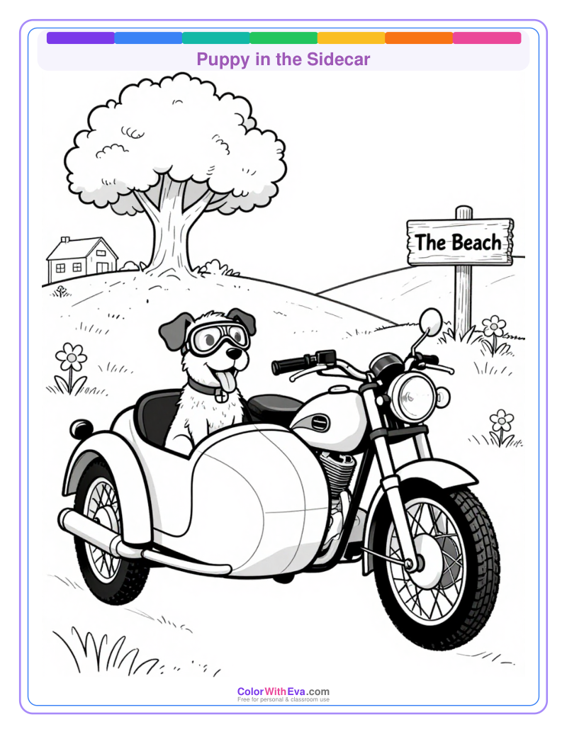 Puppy in the Sidecar preview