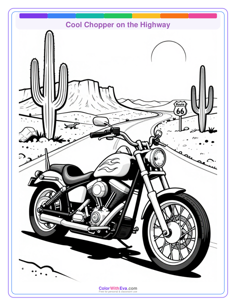 Cool Chopper on the Highway preview