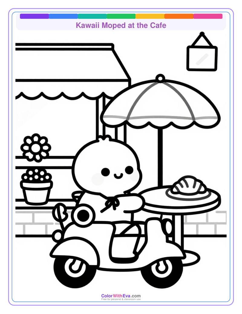 Kawaii Moped at the Cafe preview