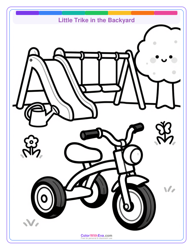 Little Trike in the Backyard preview