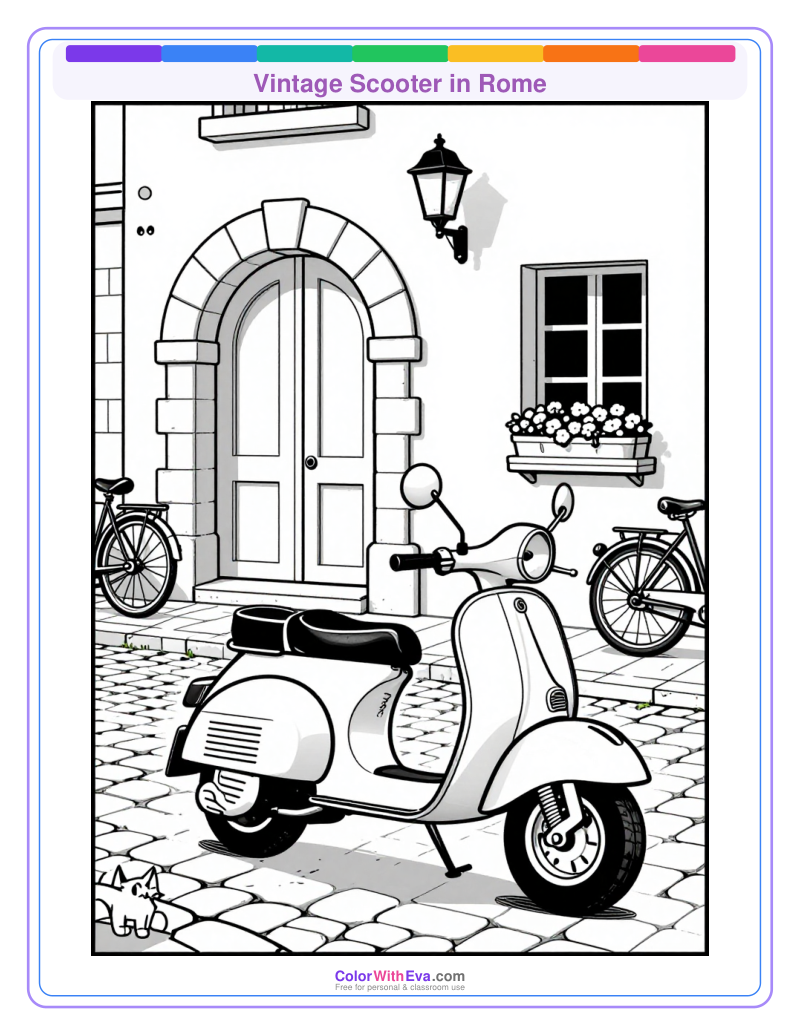 Vintage Scooter in Rome thumbnail