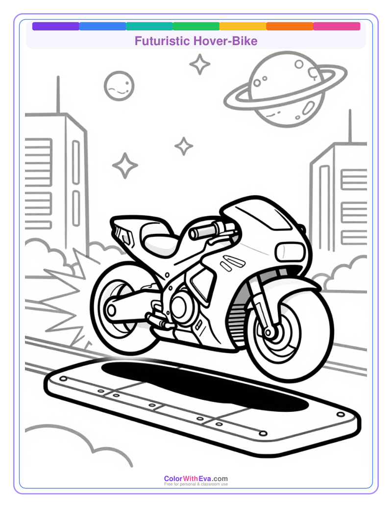 Futuristic Hover-Bike preview
