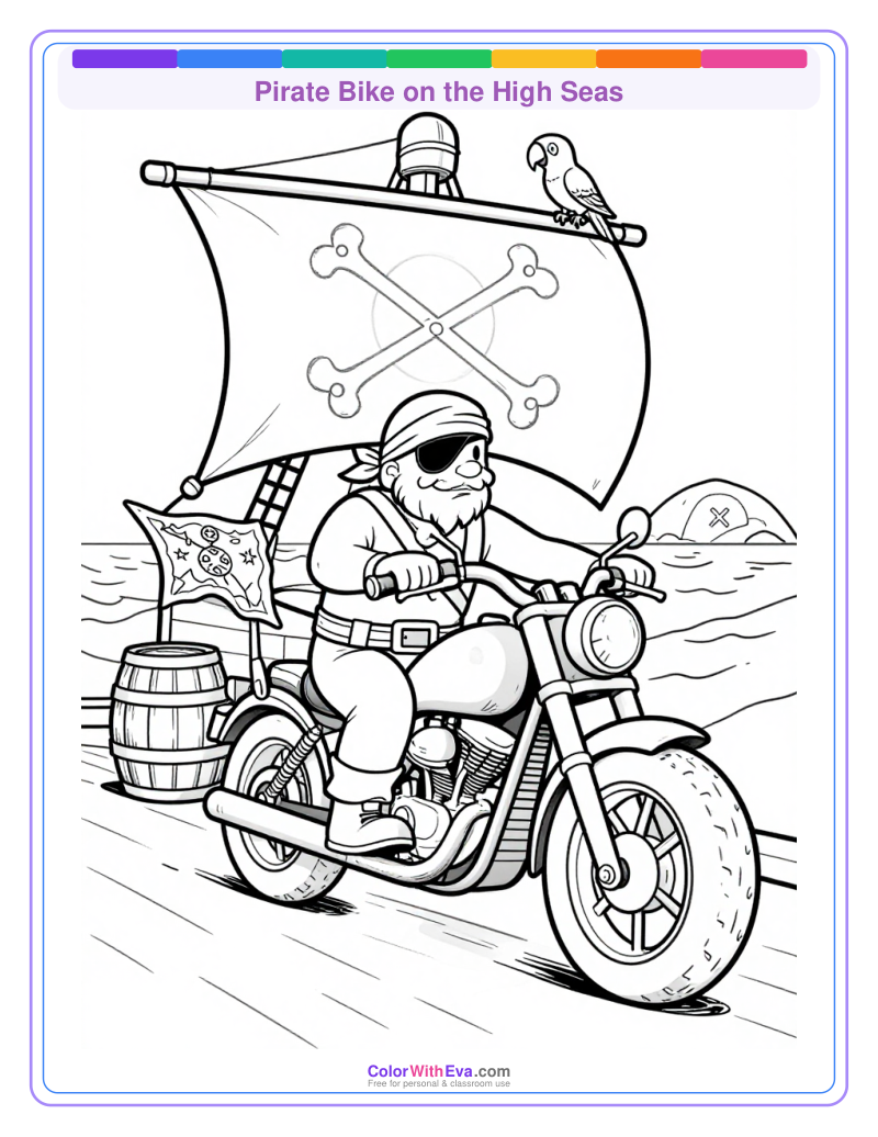 Pirate Bike on the High Seas preview