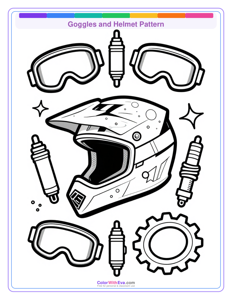 Goggles and Helmet Pattern preview