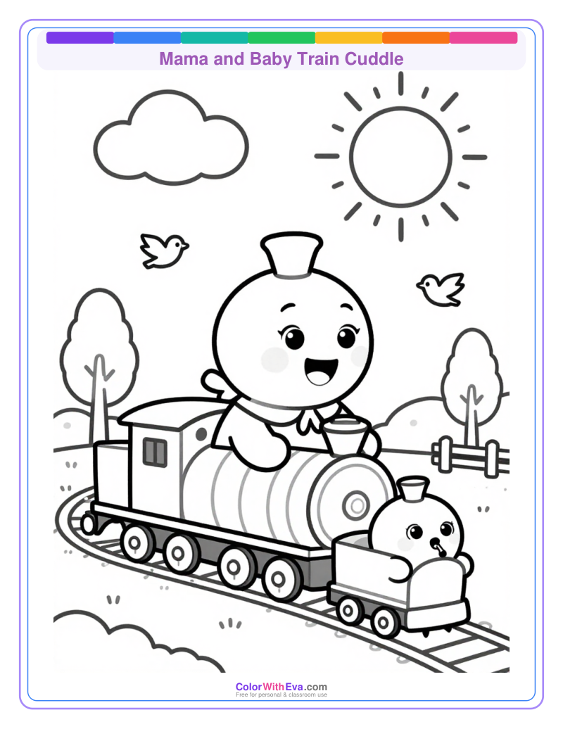 Mama and Baby Train Cuddle thumbnail