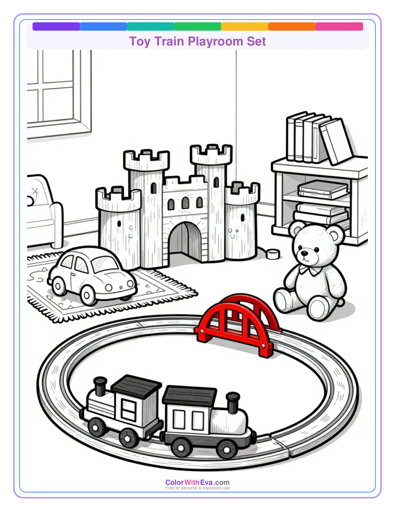 Toy Train Playroom Set preview