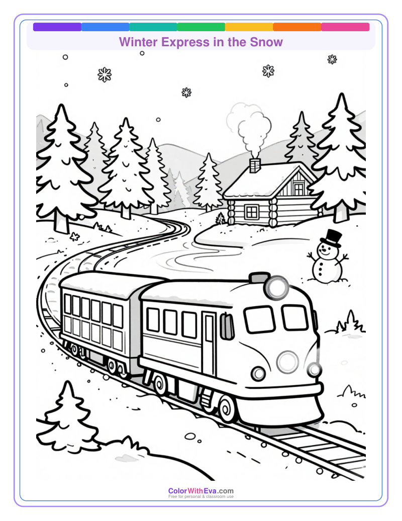 Winter Express in the Snow preview