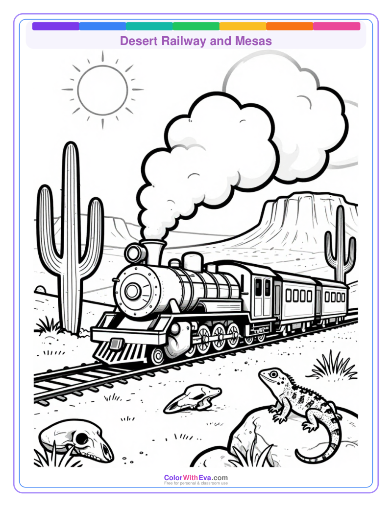 Desert Railway and Mesas preview