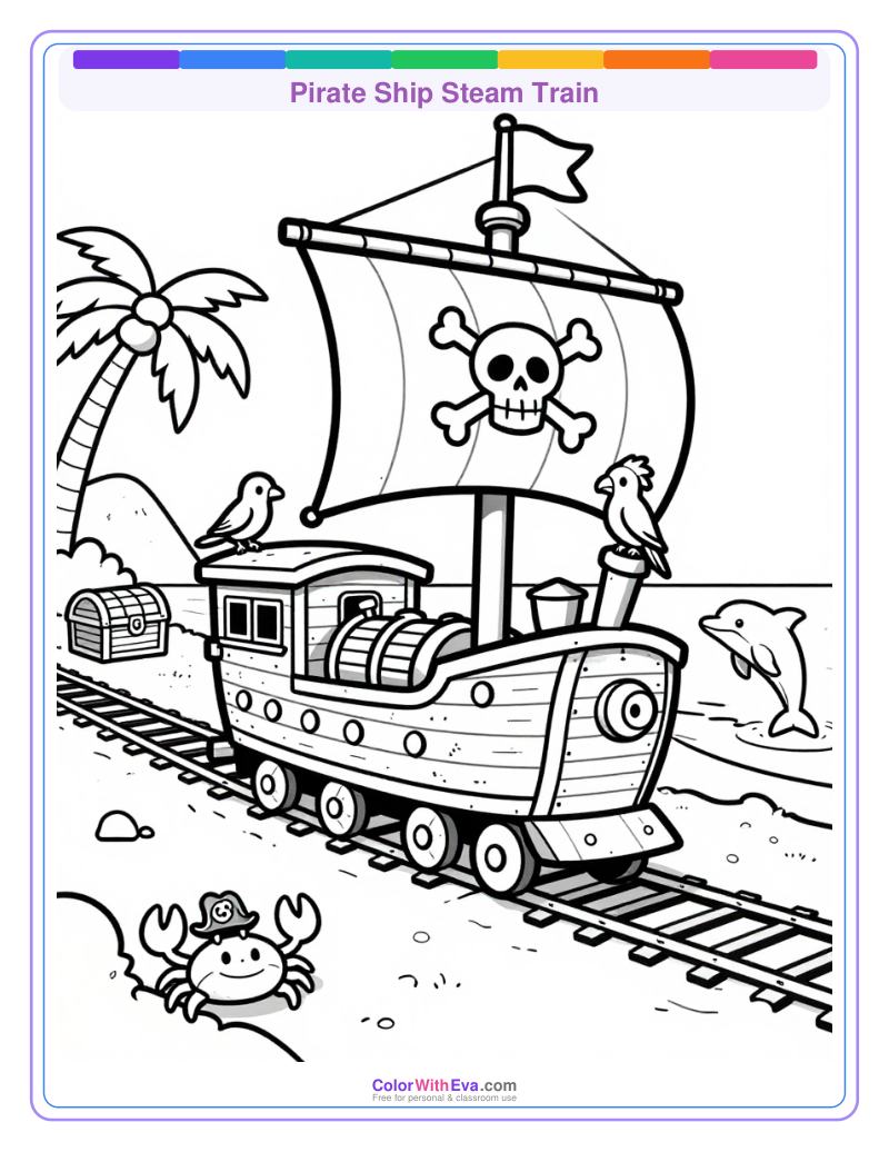 Pirate Ship Steam Train preview