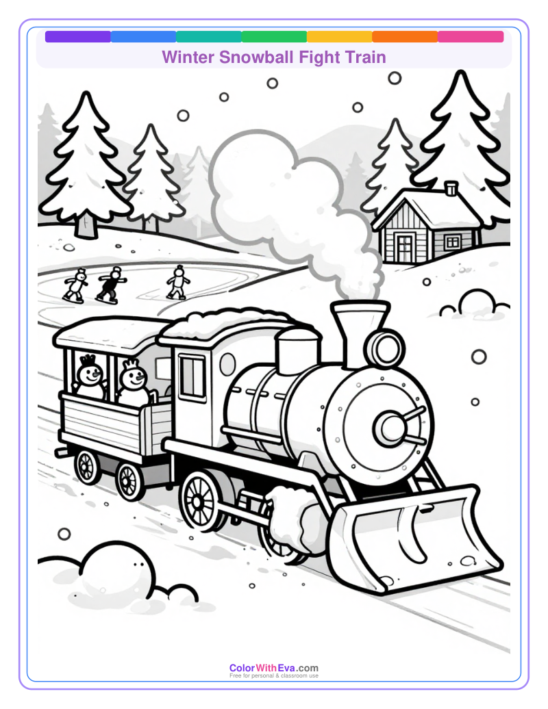 Winter Snowball Fight Train thumbnail