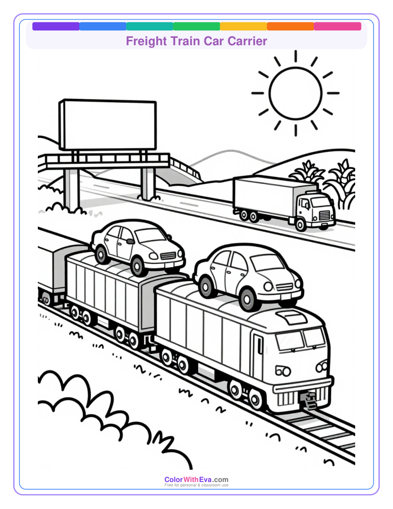 Freight Train Car Carrier preview