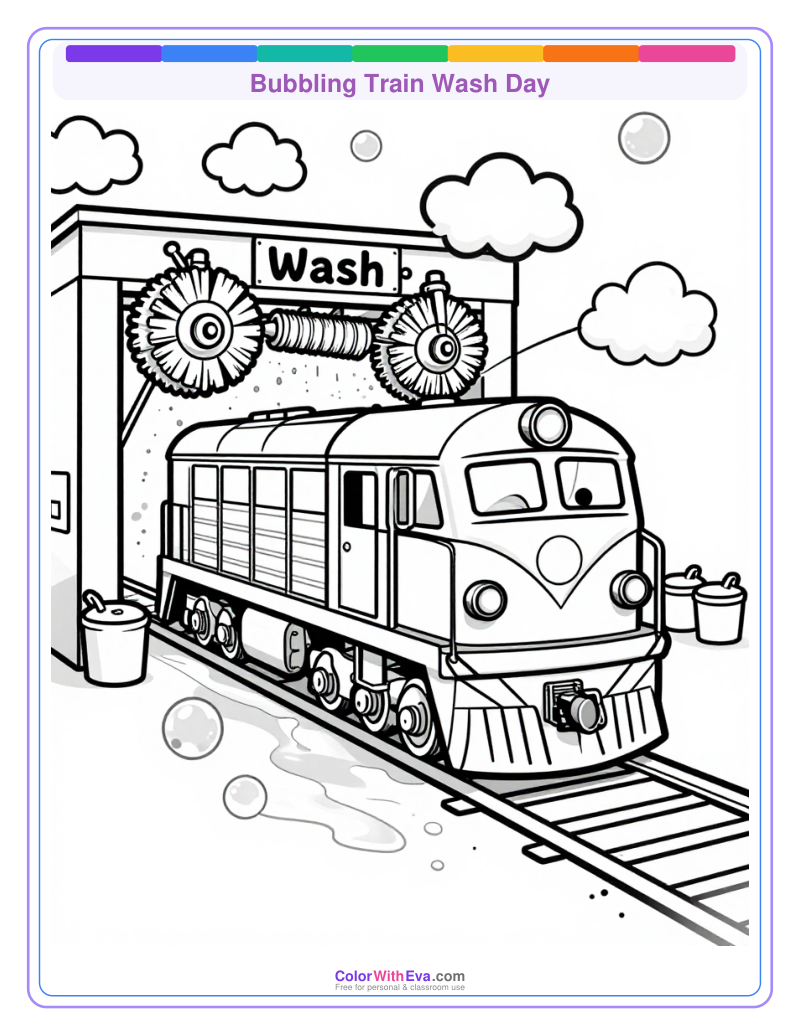 Bubbling Train Wash Day preview