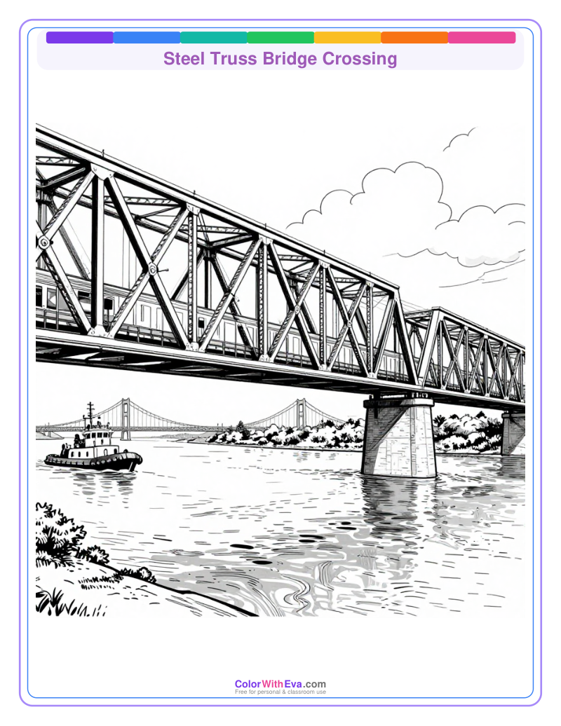 Steel Truss Bridge Crossing preview