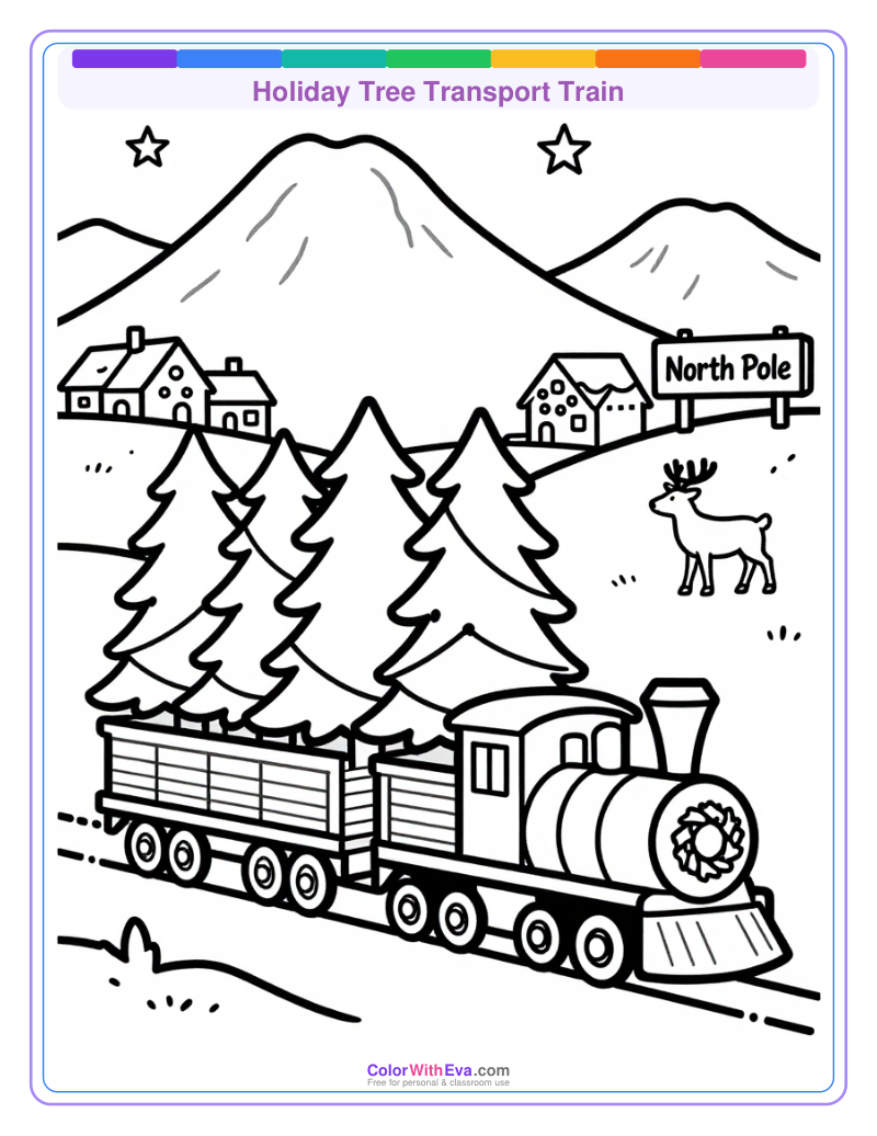 Holiday Tree Transport Train preview