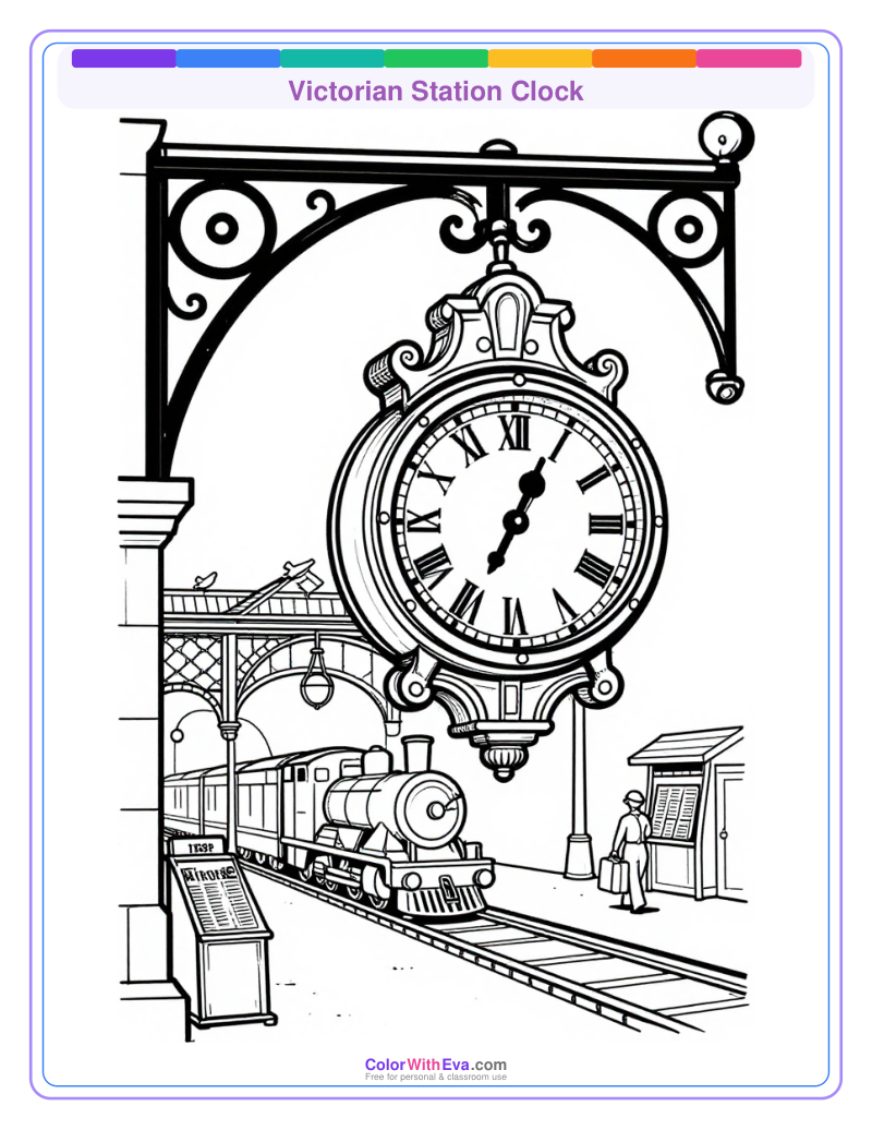 Victorian Station Clock preview