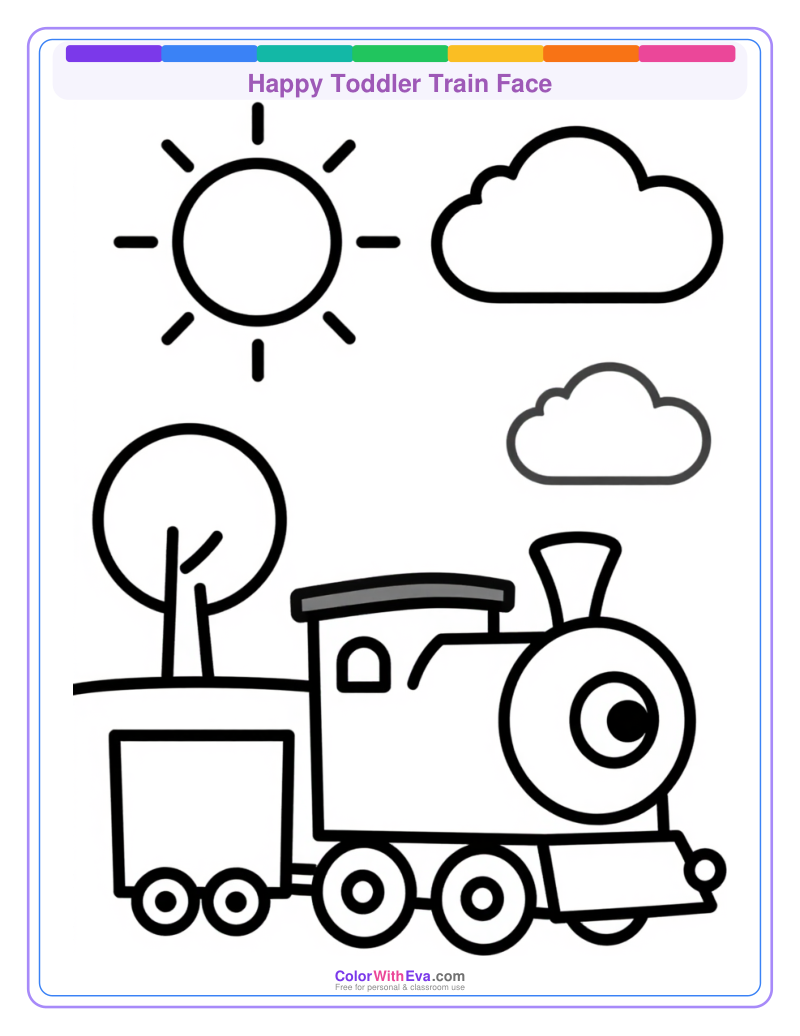 Happy Toddler Train Face preview
