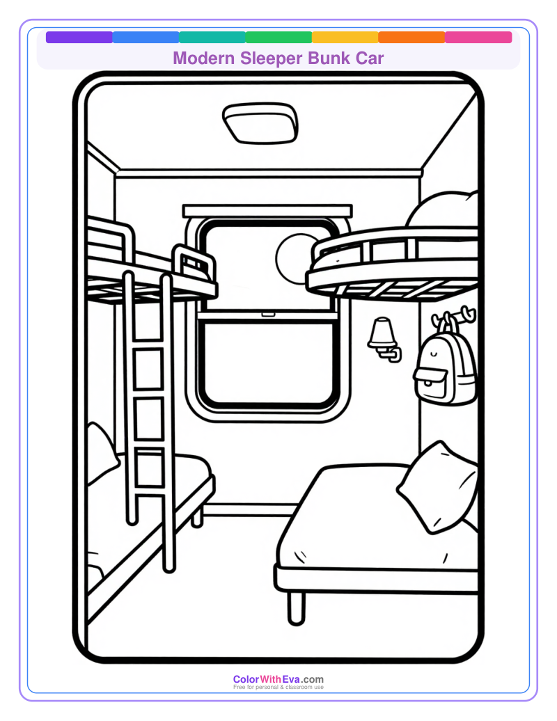 Modern Sleeper Bunk Car preview