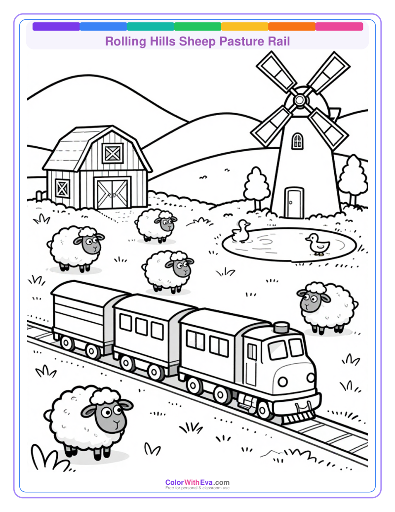 Rolling Hills Sheep Pasture Rail preview