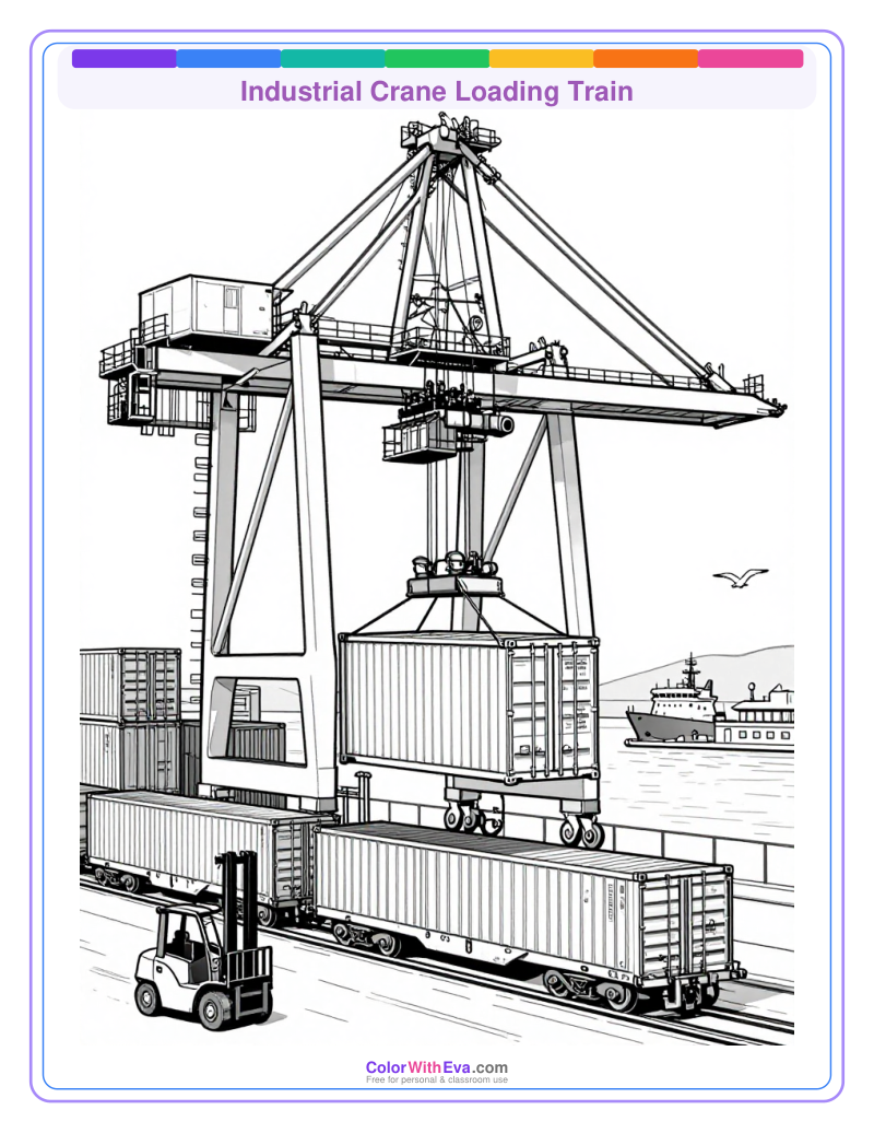 Industrial Crane Loading Train preview