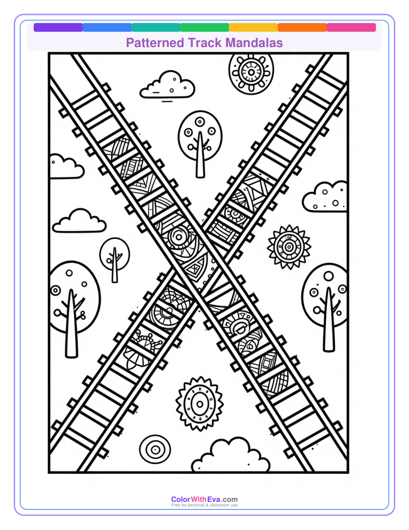 Patterned Track Mandalas preview
