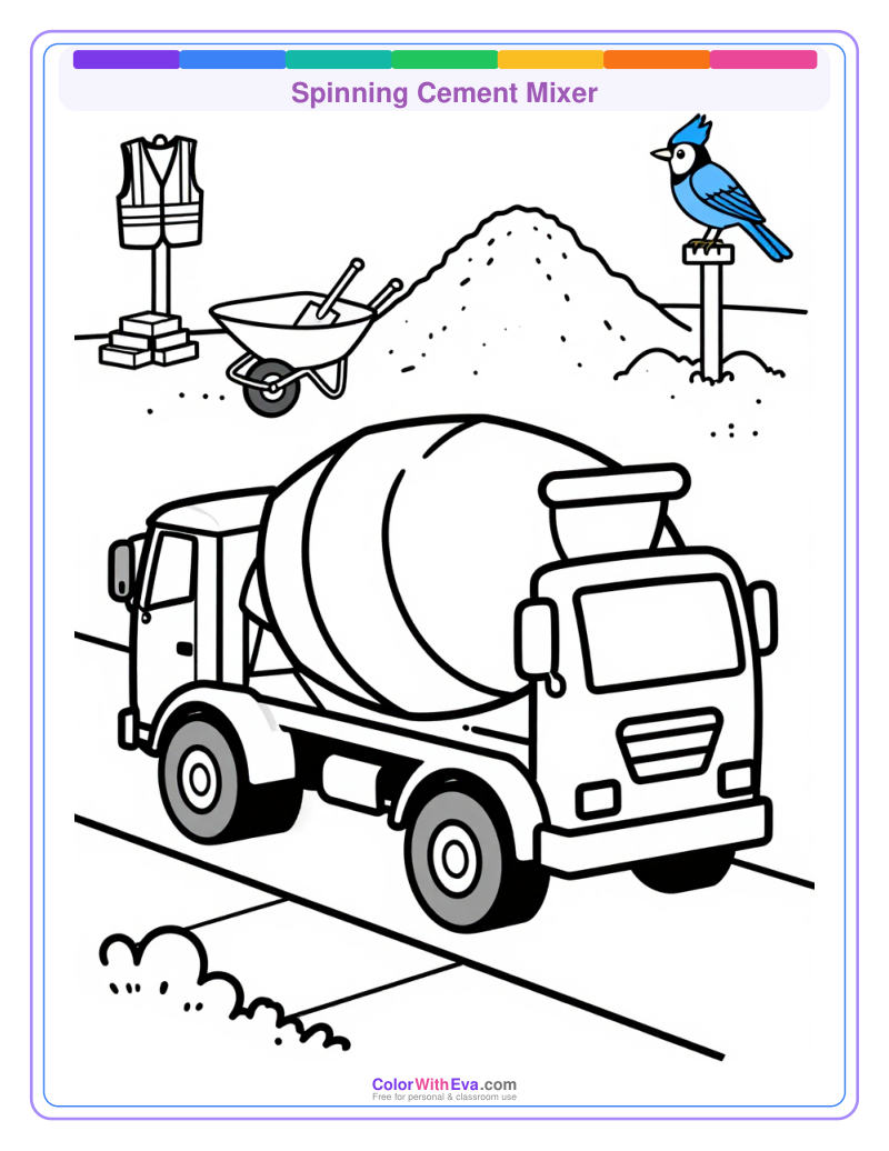 Spinning Cement Mixer preview