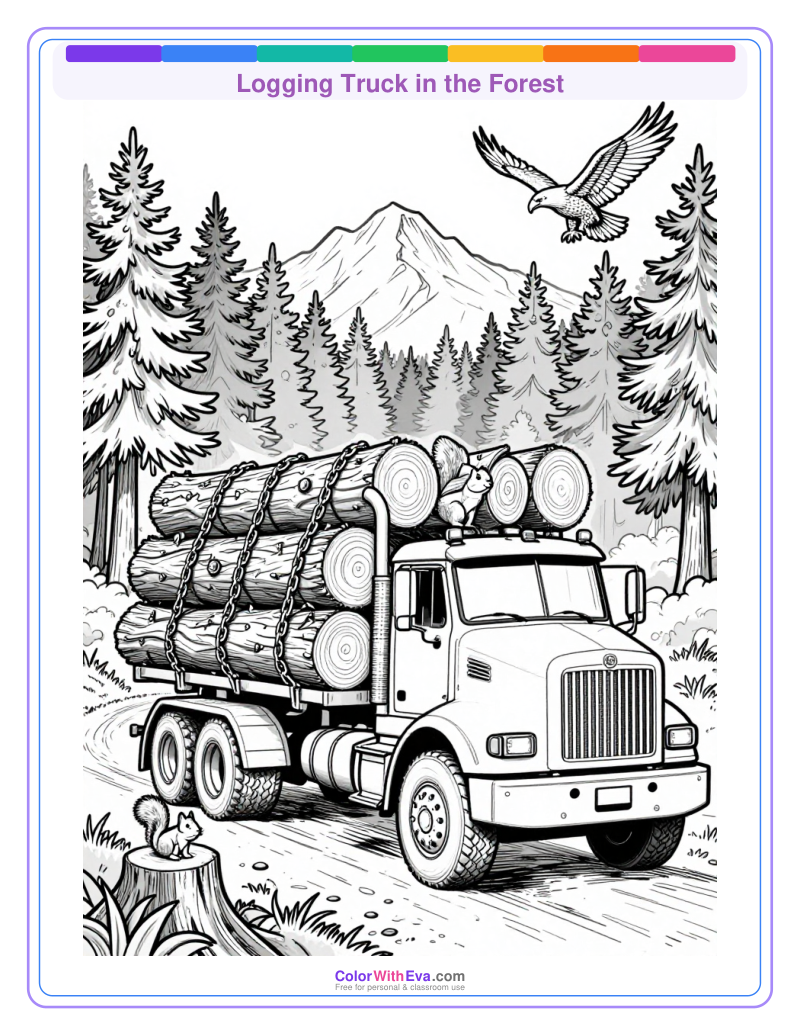 Logging Truck in the Forest preview