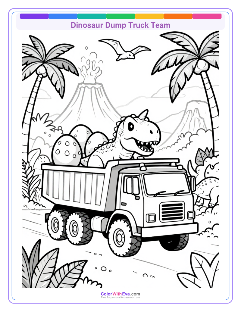Dinosaur Dump Truck Team thumbnail