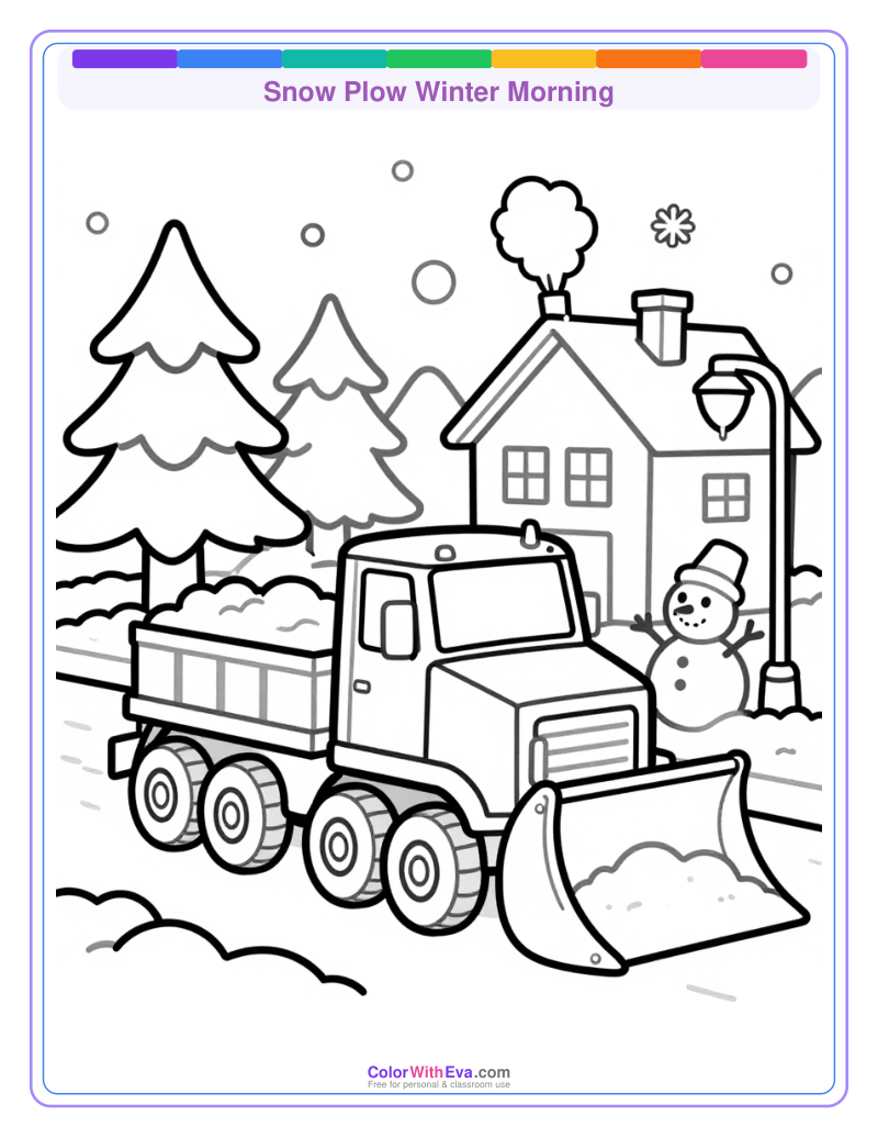 Snow Plow Winter Morning preview