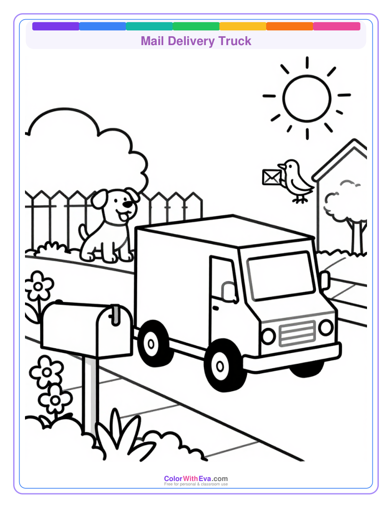 Mail Delivery Truck preview