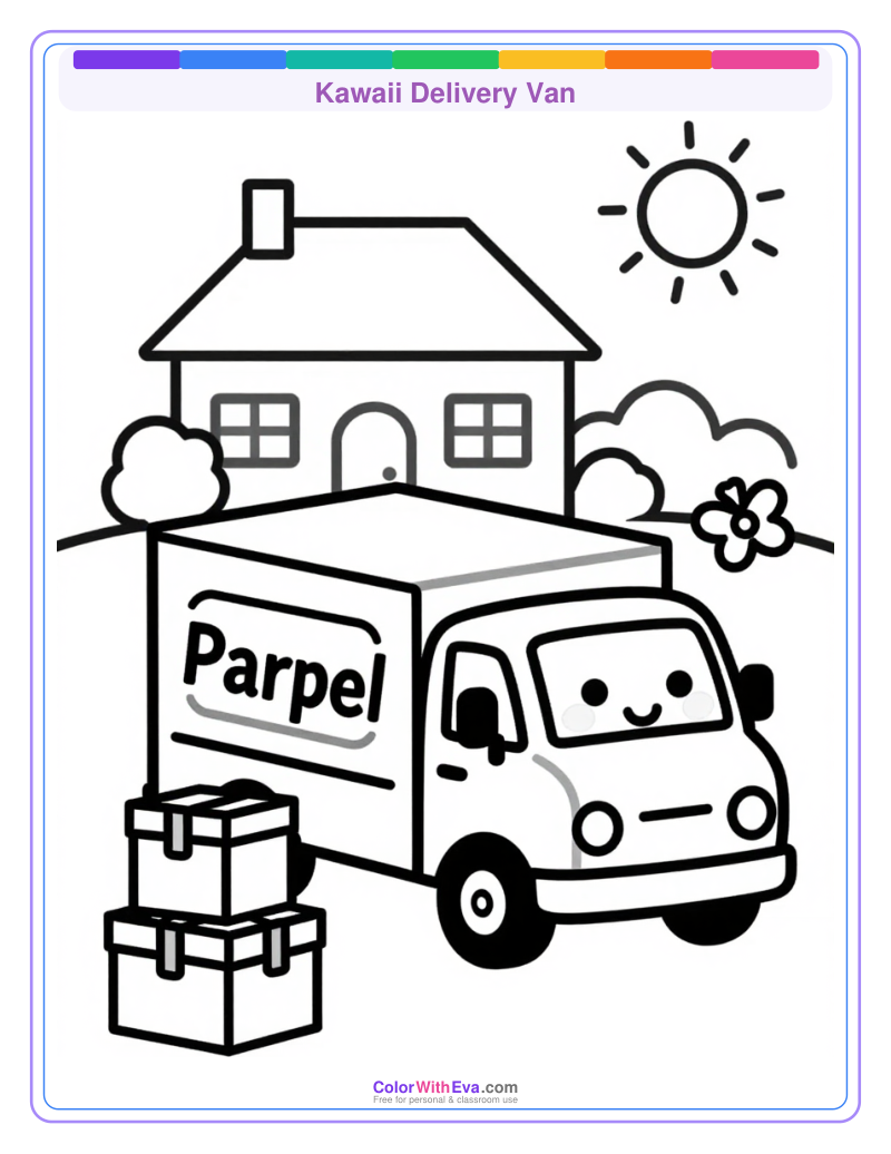 Kawaii Delivery Van preview